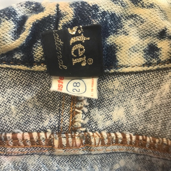 VINTAGE | Blue Acid Stone Wash Denim Tapestry Patch Jacket 80’s - Picture 7 of 14